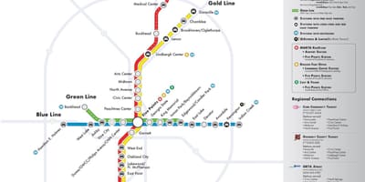 מרתה מפת הרכבת התחתית